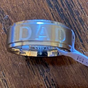 COPY - NEW “ Dad” rings, stainless steel, sizes 9-13